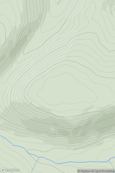 Thumbnail image for Bank Hill [The Glenkens to Annandale] showing contour plot for surrounding peak